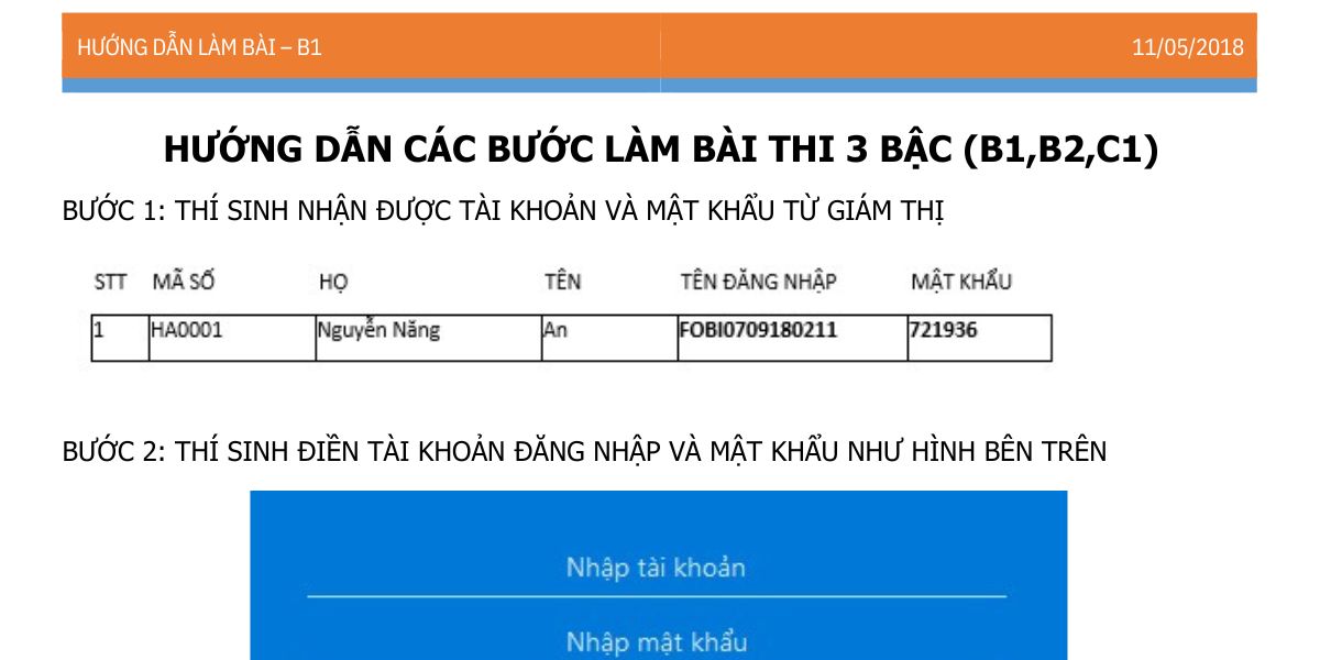 Hướng dẫn thi Vstep trên máy tính chứng chỉ A2, B1, B2, C1 