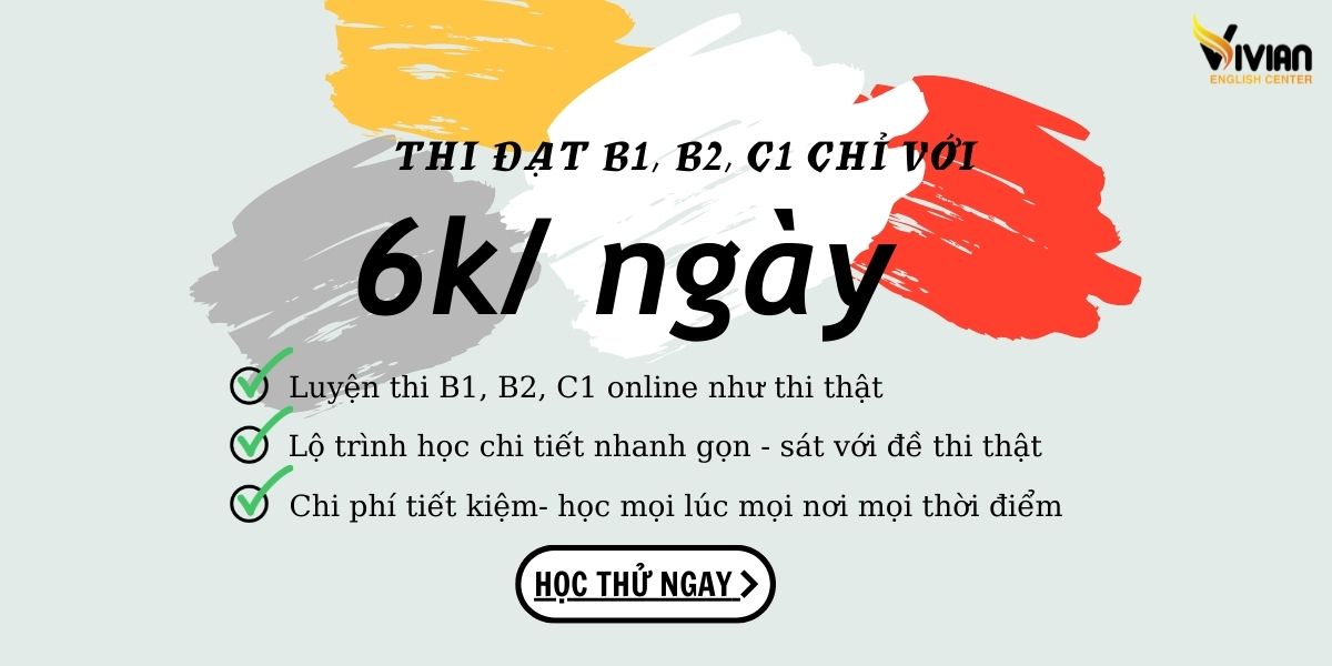 Thi thử Vstep Online tiếng Anh B1-B2-C1 